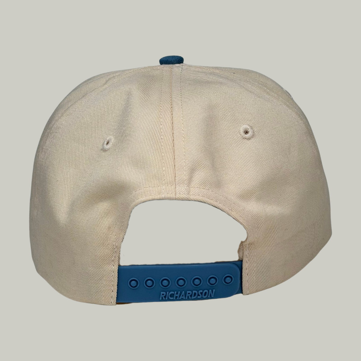 Northwest Stories Gramps hat in cream and blue, back